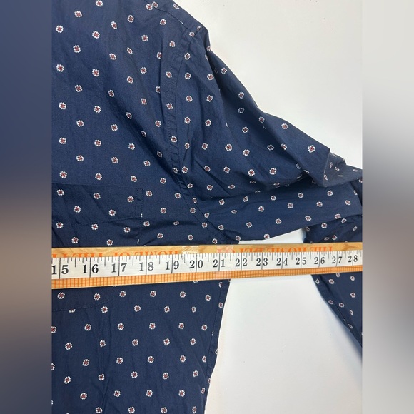 J. Crew by Lewn 100s 2 ply Yarn Shirt Mens M Slim Secret Wash Button up Floral - Picture 12 of 14